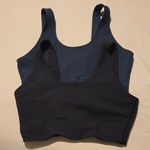 All in Motion Sports Bra Set - Black and Navy